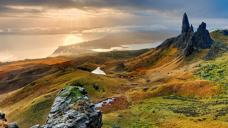 جبل المرتفعات الاسكتلندية في منطقة جبال المملكة المتحدة في شمال غرب اسكتلندا خلفيات عالية الدقة لأجهزة Android وأجهزة الكمبيوتر 3840 × 2160، خلفية HD