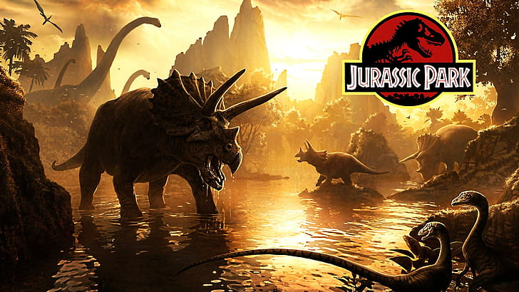 Jurassic Park, Jurassic Park-Plakat, Jurassic Park, s, Filme, HD-Hintergrundbild