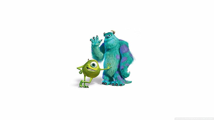 Hintergrund, Monster, Pixar, weiß, HD-Hintergrundbild