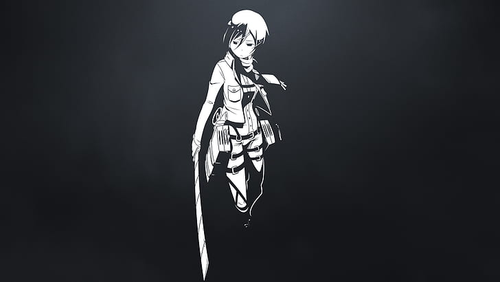 Anime, Attack On Titan, Mikasa Ackerman, HD wallpaper