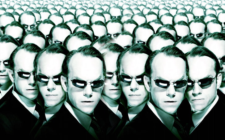 Agent Smith, Code, Hugo Weaving, filmy, The Matrix, The Matrix Reloaded, Tapety HD