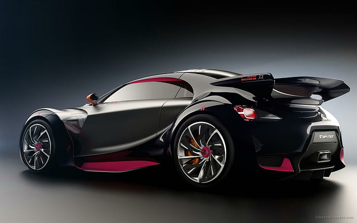 2010 Citroen Survolt Concept 6, black  and red sports car, 2010, concept, citroen, survolt, cars, HD wallpaper