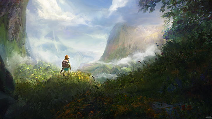 Zelda, The Legend of Zelda: Breath of the Wild, Link, Tapety HD