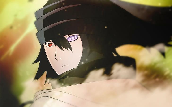 Das letzte Naruto des Films, rinnegane Hintergründe, Sasuke Uchiha, Gesicht, Kunst, HD-Hintergrundbild