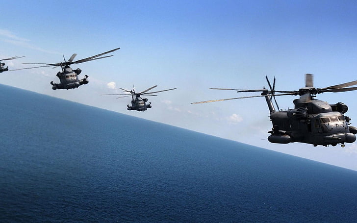Helikopter Militer, Sikorsky MH-53, Wallpaper HD