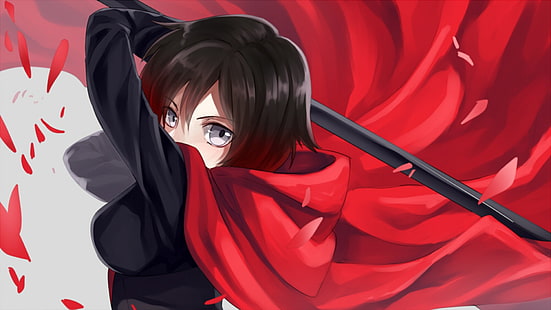 RWBY Ruby Rose Vektorgrafik, Anime, RWBY, Ruby Rose (Figur), HD-Hintergrundbild HD wallpaper