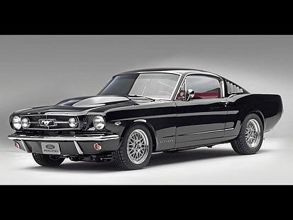 black Ford Mustang coupe, Ford, 1969 Ford Mustang Fastback, Ford Mustang, Wallpaper HD HD wallpaper