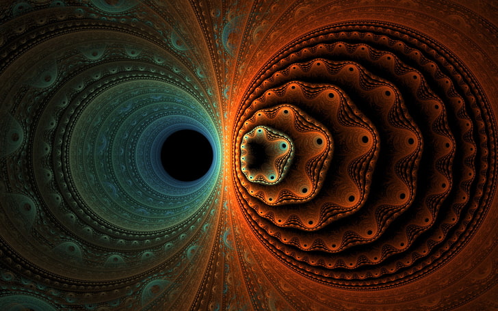 psychedelic, trippy, bubble, colorful, fractal, HD wallpaper