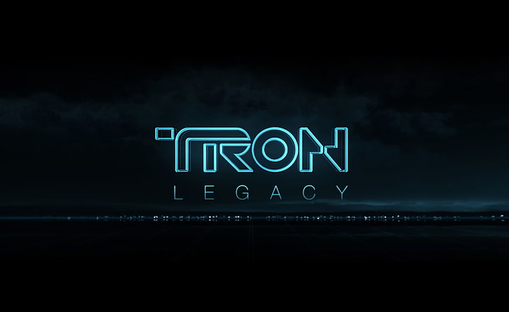 Tron Legacy, Tron Legacy-logotyp, filmer, Tron Legacy, 2010-film, science fiction-film, tron ​​2010-film, HD tapet