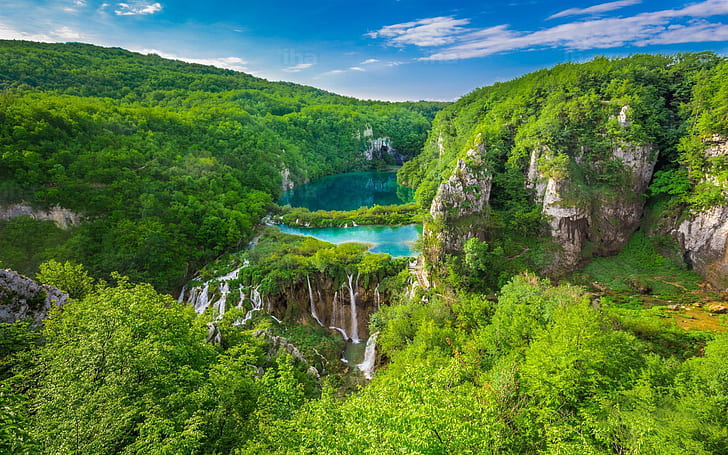 Хорватия Национальный парк Плитвицкие озера, HD обои