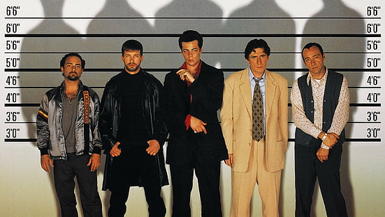 Film, Die üblichen Verdächtigen, Benicio del Toro, Gabriel Byrne, Kevin Pollak, Kevin Spacey, Stephen Baldwin, HD-Hintergrundbild HD wallpaper