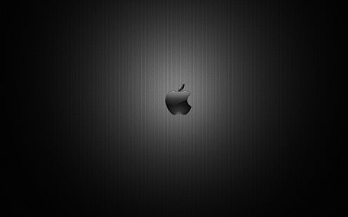 شعار أبل غامق ، غامق ، تفاح ، شعار، خلفية HD HD wallpaper