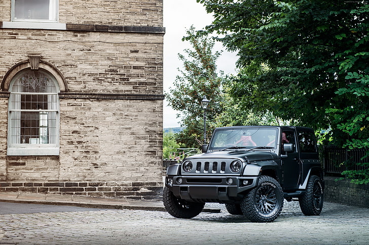 Издание Black Hawk, SUV, Project Kahn Jeep Wrangler, Женева Auto Show 2016, HD тапет