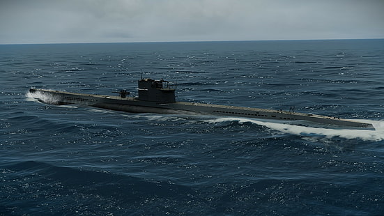 submarino, veículo, navio, militar, HD papel de parede HD wallpaper