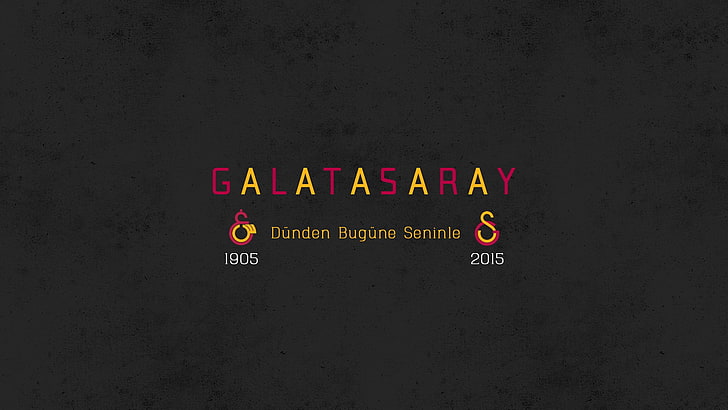 Galatasaray logo, Galatasaray S.K., soccer clubs, Avrupa Fatihi, Mektebi Sultani, Turkey, Turkish, Sarı Kırmızı, Cim Bom Bom, Re Re Re Ra Ra Ra, 1905, HD wallpaper