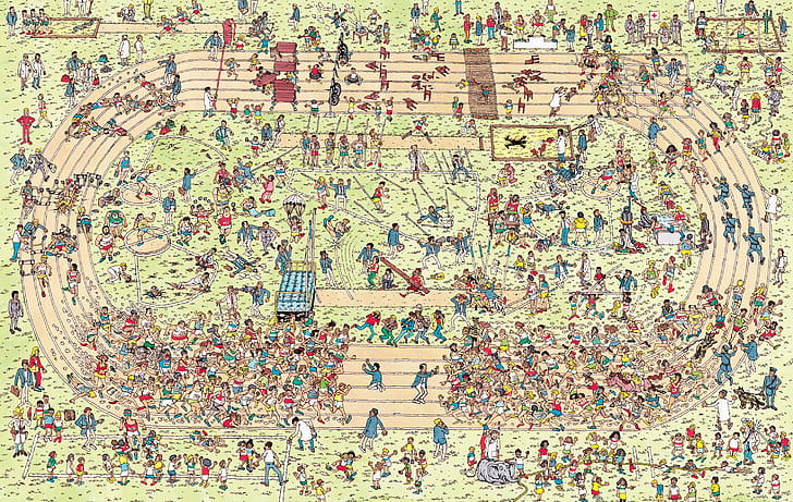 Game, Where's Waldo ?, Kartun, Waldo, Wallpaper HD