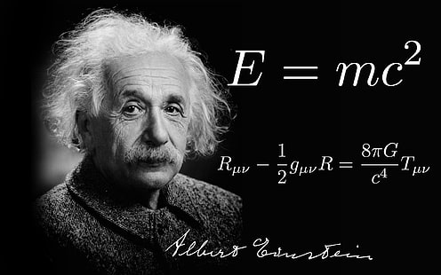 Albert, Einstein, formula, matematica, matematica, fisica, poster, scienza, testo, tipografia, Sfondo HD HD wallpaper