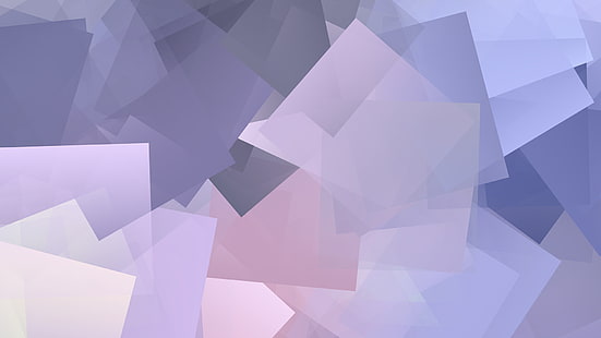 абстрактный, GNOME, фиолетовый, кубизм, HD обои HD wallpaper