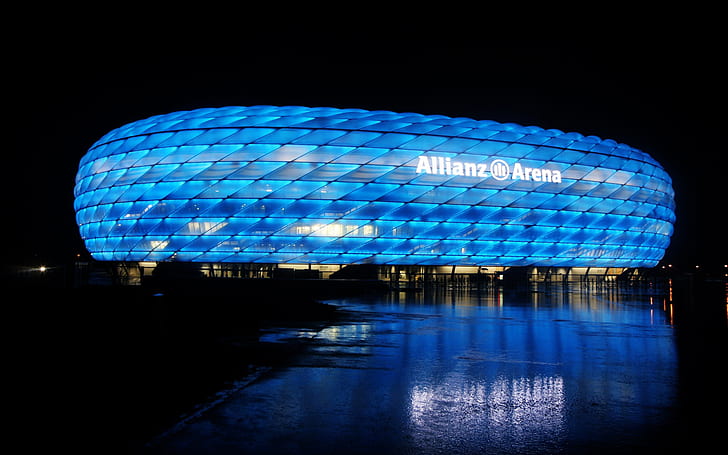 Allianz Arena Мюнхен, Мюнхен, Альянс, Арена, путешествия и мир, HD обои