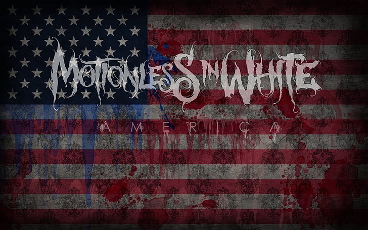 Motionless In White, Metalcore, logo della band, Sfondo HD