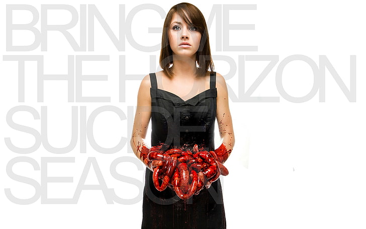 Bring Me The Horizon Suicide Season, ilustracja albumu, sezon samobójczy, deathcore, BMTH, Tapety HD