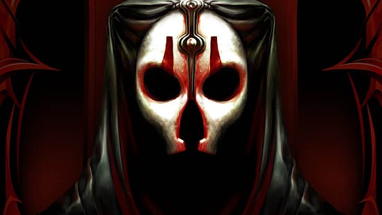 Star Wars, Star Wars: Knights of the Old Republic II: The Sith Lords, Darth Nihilus, maschera, Sith, Sfondo HD HD wallpaper