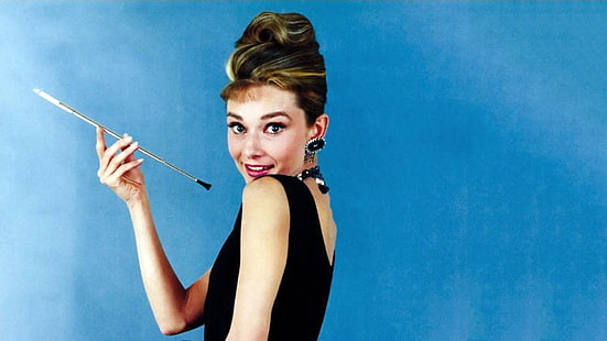 Audrey Hepburn, Tiffanys'de Kahvaltı, Holly Golightly, HD masaüstü duvar kağıdı HD wallpaper