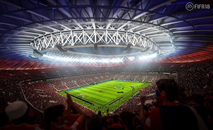 Estádio 8K, 4K, FIFA 18, HD papel de parede