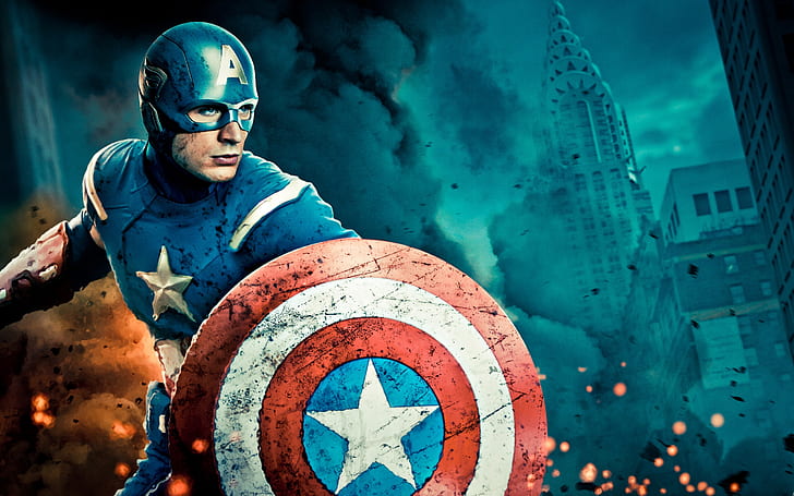 Capitán América Los Vengadores, Capitán América, Fondo de pantalla HD