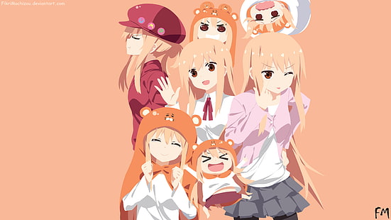 anime girls, Himouto! Umaru-chan, Doma Umaru, HD wallpaper HD wallpaper