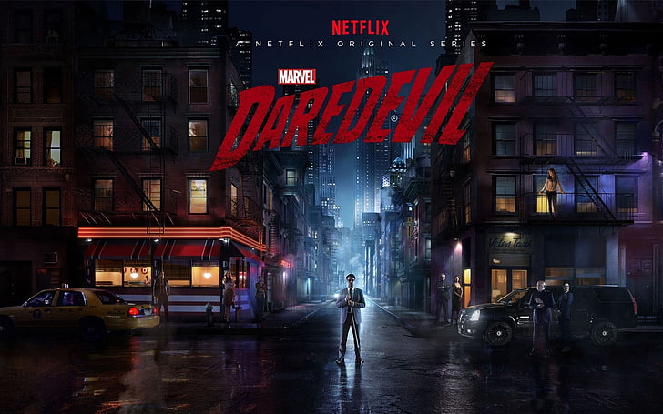 Wallpaper Netflix Marvel Daredevil, Daredevil, Marvel Comics, Charlie Cox, Netflix, Wallpaper HD