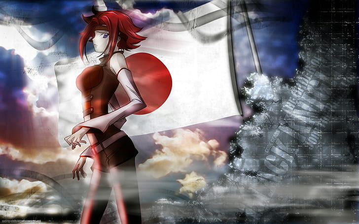 японский код геас рыжие флаги штадтфельд каллен аниме 1920x1200 аниме код геас HD арт, япония, код геас, HD обои