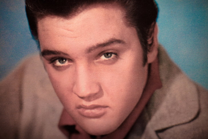 lihat, wajah, musisi, penyanyi, Rock-n-roll, Elvis Presley, Wallpaper HD
