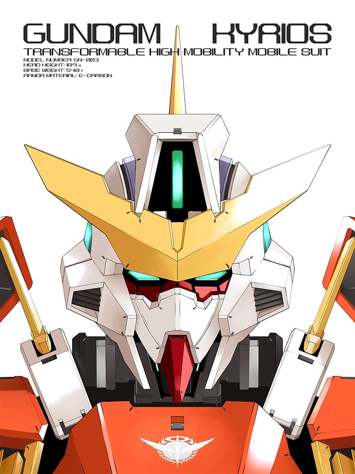 Gundam Kyrios, Gundam, Mobile Suit Gundam 00, anime, mechs, Super Robot Taisen, obras de arte, arte digital, fã de arte, HD papel de parede, papel de parede de celular