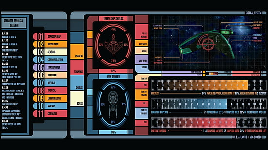 Star Trek Lcars, HD обои HD wallpaper