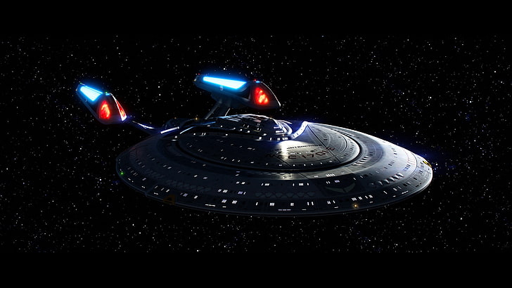 Star Trek USS Enterprise digital tapet, Star Trek, USS Enterprise (rymdskepp), rymd, HD tapet