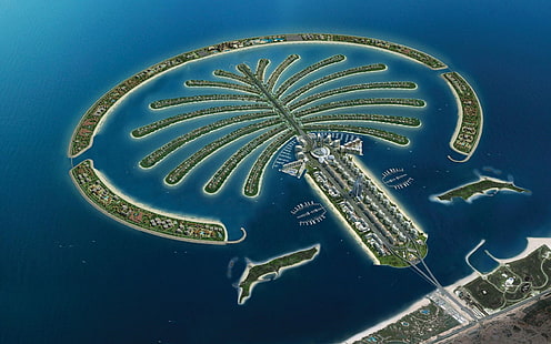 Palm Jebel Ali Dubai Förenade Arabemiraten Ultra HD-bakgrundsbilder för skrivbord och mobil 3840 × 2400, HD tapet HD wallpaper
