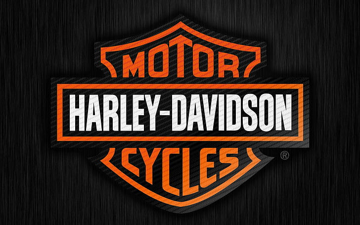 دراجات نارية ، هارلي ديفيدسون ، شعار هارلي ديفيدسون، خلفية HD