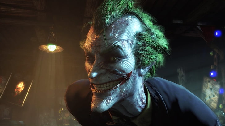 DC Joker illustration, Batman, Joker, Batman: Arkham City, videospel, Rocksteady Studios, HD tapet