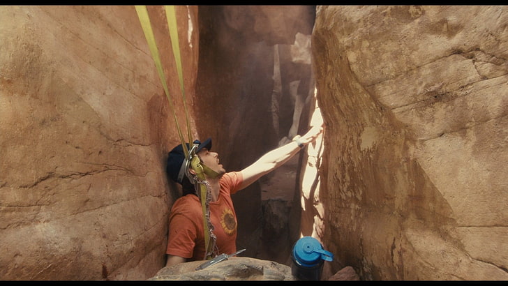 127 Hours movie still, 127 Hours, rock climbing, James Franco, HD wallpaper