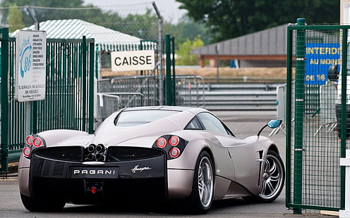сребърен луксозен автомобил Pagani, автомобил, Huayra, Pagani Huayra, HD тапет HD wallpaper