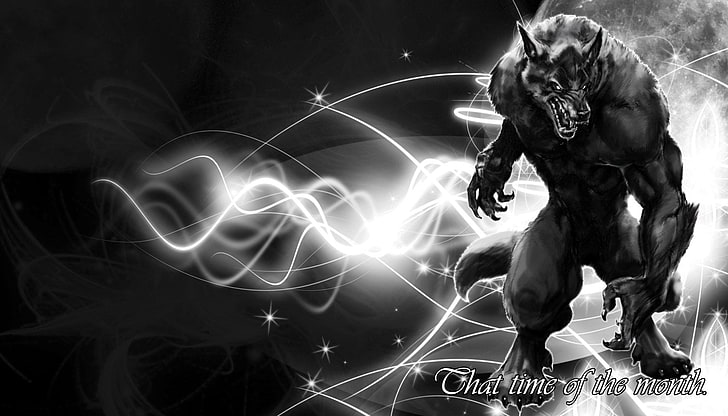Ilustracja wilkołaka, Dark, Werewolf, Tapety HD