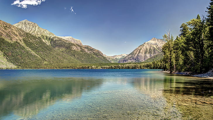 lago, naturaleza, Tapety HD