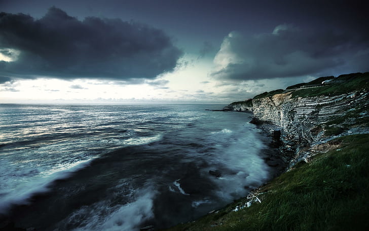 Atlantic West Coast, atlantic, west, coast, stormy, weather, HD wallpaper