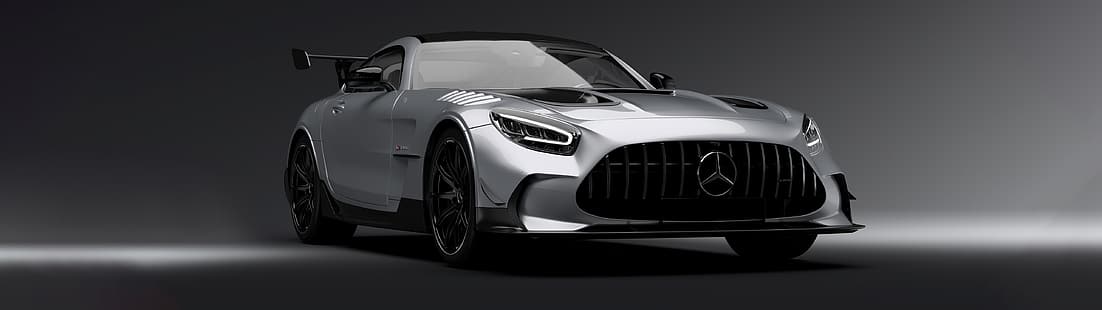 ultraancho, 32: 9, coche, Mercedes-AMG GT, Fondo de pantalla HD HD wallpaper