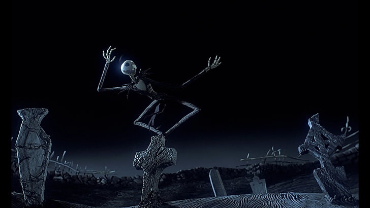 Wallpaper Jack Skellington, film, The Nightmare Before Christmas, film animasi, Wallpaper HD