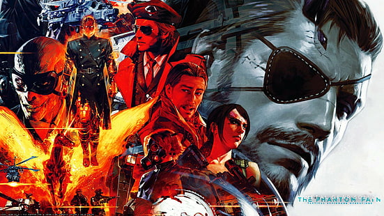 Metal Gear, artwork, video games, Metal Gear Solid, Metal Gear Solid V: The Phantom Pain, HD wallpaper HD wallpaper