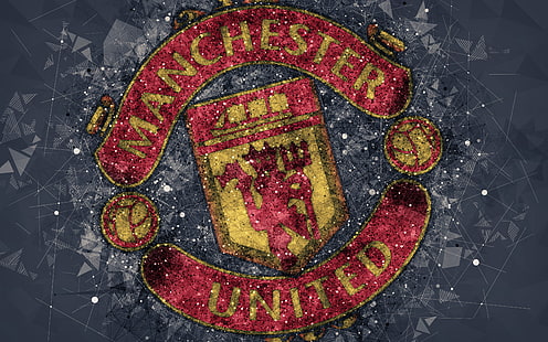 كرة القدم ، مانشستر يونايتد ، الشعار، خلفية HD HD wallpaper