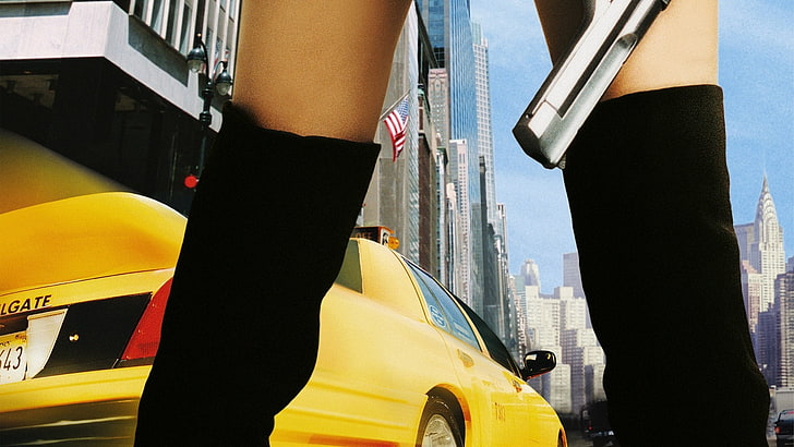yellow car, movies, New York Taxi, taxi, HD wallpaper