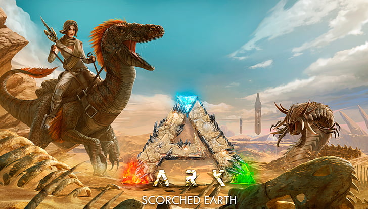 fondo de pantalla del juego, ARK: Scorched Earth, 4K, 8K, Fondo de pantalla HD